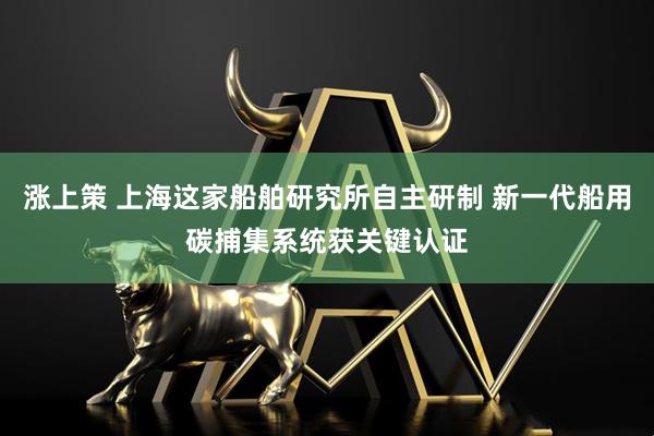 涨上策 上海这家船舶研究所自主研制 新一代船用碳捕集系统获关键认证