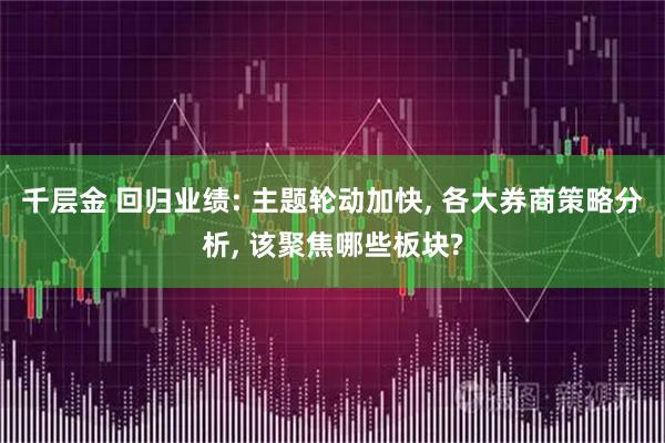 千层金 回归业绩: 主题轮动加快, 各大券商策略分析, 该聚焦哪些板块?
