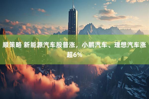 顺策略 新能源汽车股普涨，小鹏汽车、理想汽车涨超6%