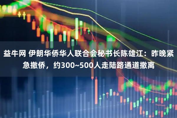 益牛网 伊朗华侨华人联合会秘书长陈雄江：昨晚紧急撤侨，约300~500人走陆路通道撤离