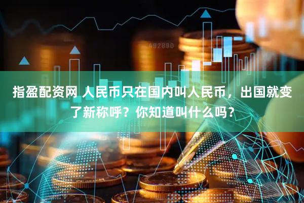 指盈配资网 人民币只在国内叫人民币，出国就变了新称呼？你知道叫什么吗？